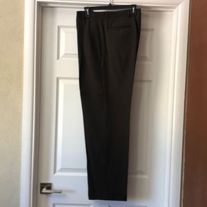 Men’s Brown Cuffed Dress Pants, Size 34